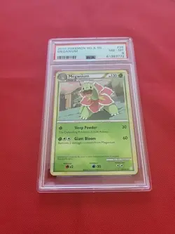 Pokemon: Meganium #26/123 Non-holo Rare HeartGold SoulSilver 2010 - PSA 8 - A5 - Image 3