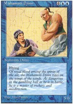 MTG - Mahamoti Djinn - 4th Edition - NM, English Magic FLAT RATE SHIP - Image 1