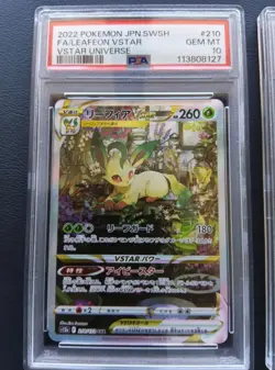 PSA 10 Leafeon Glaceon Vstar SAR set 210 217/172 Vstar Universe Pokemon Card - Image 2