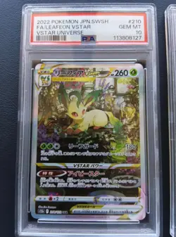 PSA 10 Leafeon Glaceon Vstar SAR set 210 217/172 Vstar Universe Pokemon Card - Image 6