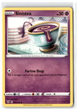 2020 Sword & Shield - Darkness Ablaze Sinistea #82 Basic/Common - Image 1