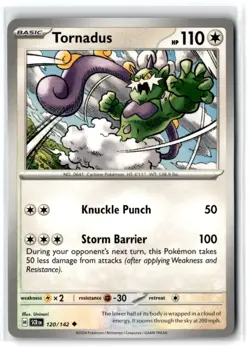 2024 Scarlet & Violet Series - Stellar Crown Tornadus #120 Uncommon - Image 3