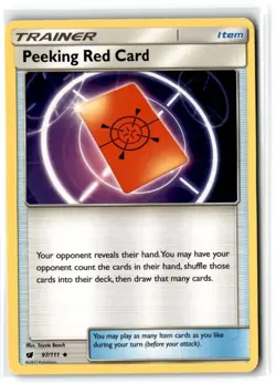 2017 Sun & Moon - Crimson Invasion Peeking Red Card #97 Uncommon - Image 1