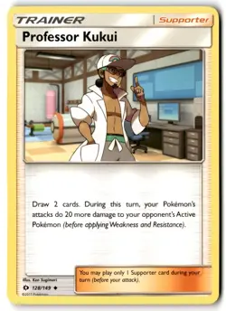 2017 Sun & Moon Professor Kukui #128 Uncommon - Image 3