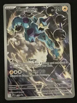 Thundurus 209 *Pokemon Center Stamped Promo* SV: Black Bolt - Image 1