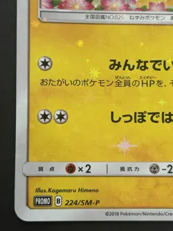 Pokemon card Pikachu 224/SM-P Promo 2018 PokÃ©mon TCG Japanese Holo Rare Nintendo - Image 5