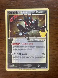 Pokémon TCG Gold Star Greninja Holo SWSH144 Black Star Celebrations NM/M - Image 1