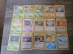 Vintage Pokémon 85 Lot Cards Commons/Uncommon/Rare | WOTC Era | Base,Fossil+Neo - Image 1