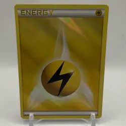 Pokemon Electric Lightning Energy Reverse Holo TCG Card 2013 Yellow NM - Image 7
