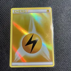 Pokemon Electric Lightning Energy Reverse Holo TCG Card 2013 Yellow NM - Image 1