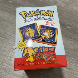 POKEMON Action Flipz Premier Edition! Unopened Box 24 Packs Artbox Nintendo 1999 - Image 15
