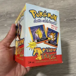 POKEMON Action Flipz Premier Edition! Unopened Box 24 Packs Artbox Nintendo 1999 - Image 5