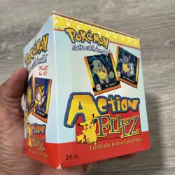 POKEMON Action Flipz Premier Edition! Unopened Box 24 Packs Artbox Nintendo 1999 - Image 6