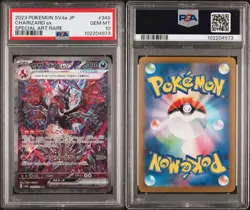 PSA 10 Charizard ex SAR 349/190 SV4a Shiny Treasure ex Japanese Pokemon Card - Image 3