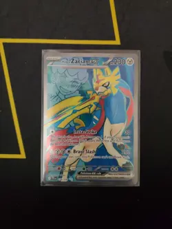 Hops Zacian EX Holo Pokemon Card 176/159 Scarlet and Violet TC - Image 1