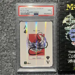 Metazoo Black Ink Holo PSA 9 Mint KS Card + Kickstarter WPT Sealed Promo Box - Image 2