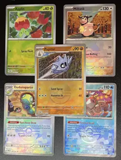 Poke Ball Pattern Holo BUNDLE of 5 Cards Prismatic Evolutions Pokemon NM - Image 3