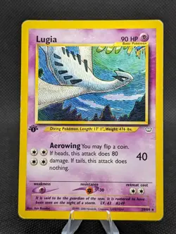 Pokemon TCG - 1st Edition Lugia 20/64 Neo Revelation Rare  WOTC Non Holo - Image 2