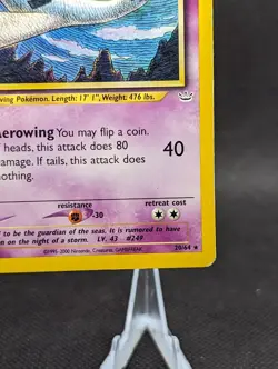 Pokemon TCG - 1st Edition Lugia 20/64 Neo Revelation Rare  WOTC Non Holo - Image 6