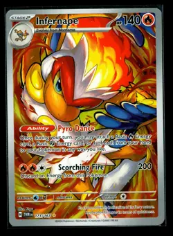 Pokémon TCG Infernape Card 173/167 Twilight Masquerade Illustration Rare NM - Image 3
