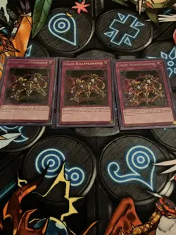 Yugioh 3x Chain Disappearance LCKC-EN094 Secret Rare 1st Ed LP - Image 1