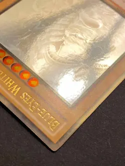 Blue-Eyes White Dragon GLD5-EN001 Ghost Rare Near Mint Yugioh Haunted Mines - Image 16