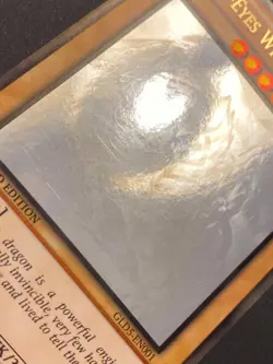 Blue-Eyes White Dragon GLD5-EN001 Ghost Rare Near Mint Yugioh Haunted Mines - Image 7
