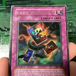 Chain Destruction PSV-006 Ultra 1st Edition Pharaoh's Servant Yugioh Card MP - Image 2