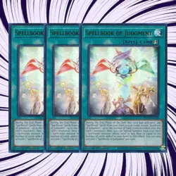 Yugioh! 3x Spellbook of Judgment RA01-EN054 Ultra Rare 1st NM Playset - Image 3