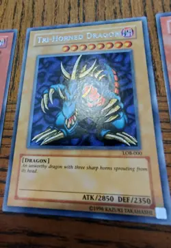 Yu-Gi-Oh! TCG Exodia, Tri-Horned Dragon & Gate Guardian Reprint 3 Card Bundle NM - Image 10