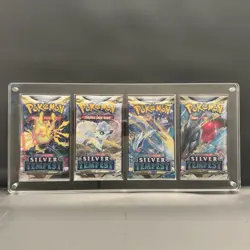 TCG 4x Booster Pack Acrylic Case Holder - Pokemon, Yu-Gi-Oh, and Magic - Image 1