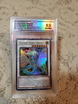 2023 ANCIENT FAIRY DRAGON RA01-EN030 1ST EDITION ULTRA Rare YuGiOh GRADED 9.5 - Image 1