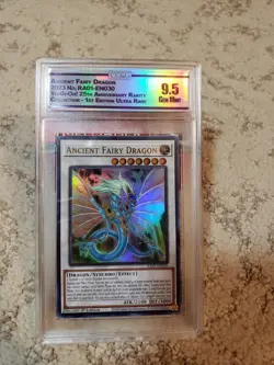 2023 ANCIENT FAIRY DRAGON RA01-EN030 1ST EDITION ULTRA Rare YuGiOh GRADED 9.5 - Image 3