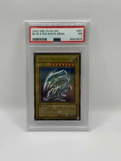 Yu-Gi-Oh! 2002 Starter Deck Kaiba SDK-001 Blue-Eyes White Dragon Unlim PSA NM 7 - Image 1