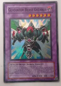 Yugioh Gladiator Beast Gyzarus LODT-EN044 Super Rare Unlimited Near Mint - Image 2