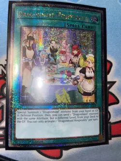 YU-GI-OH! Dragonmaid Hospitality (Alternate Art) (Quarter Century Secret Rare) - Image 3