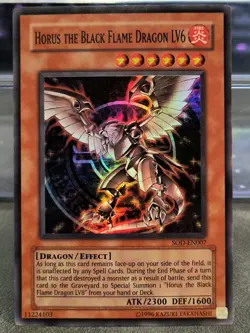 Horus The Black Flame Dragon LV6 | SOD-EN007 | Super Rare | NM/LP - Image 1