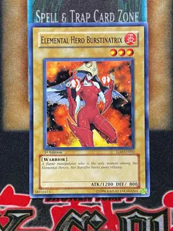 Yugioh Elemental Hero Burstinatrix TLM-EN002 Common 1st Ed NM - Image 1
