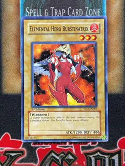 Yugioh Elemental Hero Burstinatrix TLM-EN002 Common 1st Ed NM - Image 3