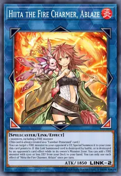 Hiita the Fire Charmer, Ablaze - MGED-EN119 Rare | Yu-Gi-Oh! Card - Image 2