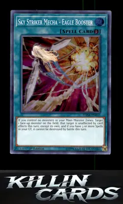 1st Edition Sky Striker Mecha - Eagle Booster DASA-EN035 YuGiOh Super Rare Dark - Image 1