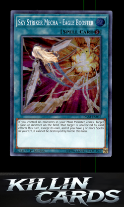 1st Edition Sky Striker Mecha - Eagle Booster DASA-EN035 YuGiOh Super Rare Dark - Image 3