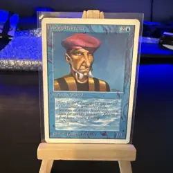 Magic the Gathering MTG Beta Prodigal Sorcerer LP  (Beta Bob) - Image 1