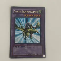 Yu-gi-oh Gaia The Dragon Champion Lob Ultra Rare Name/reverse Secret Rare Lp - Image 1