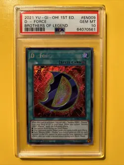 YuGiOh D - FORCE #BROL-EN009🔥PSA 10 GEM MINT🔥1st EDITION-2021 SECRET RARE - Image 3