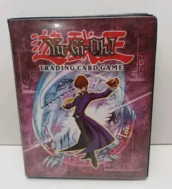 Yu-Gi-Oh 1996 Seto Kaiba Card Mini Binder Yugioh Black Purple 100+ Vintage Cards - Image 1