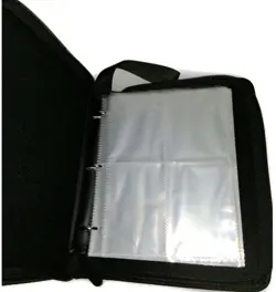 4-Pocket Card 3-Ring Binder for Baseball Pokemon Cards 50 Pages Zipper - Image 6