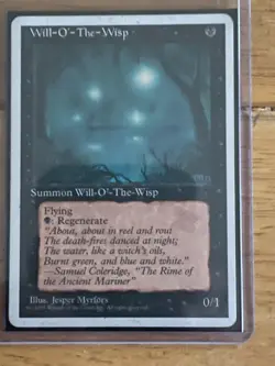 MTG: Will-o'-the-Wisp: Alternate: 4th Edition Regular Rare: Lightly Played - Image 1