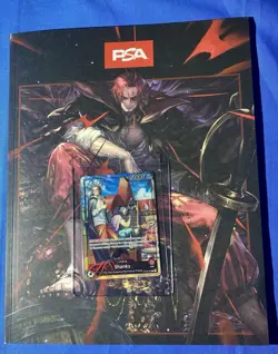 One Piece SHANKS OP09-001 - Promo Card PSA Limited Edition + Magazine Fast Ship! - Image 1