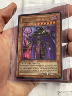 Yugioh Dark Eradicator Warlock SD6-EN001 Ultra Rare 1st Edition MP/LP Card - Image 1